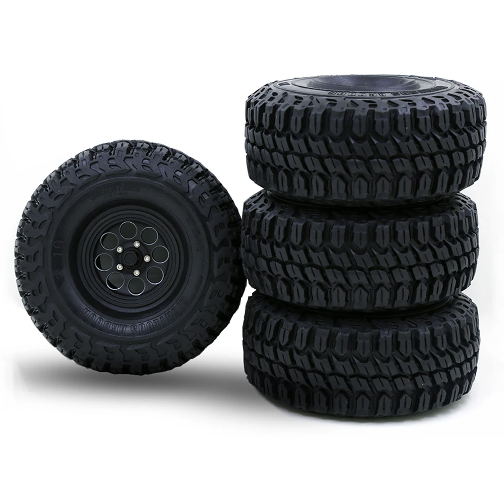 

2pcs 126MM 1.9" Rubber Rocks Tyres / Wheel Tires for 1:10 RC Rock Crawler Axial SCX10 90046 AXI03007 D90 D110 TF2 Traxxas