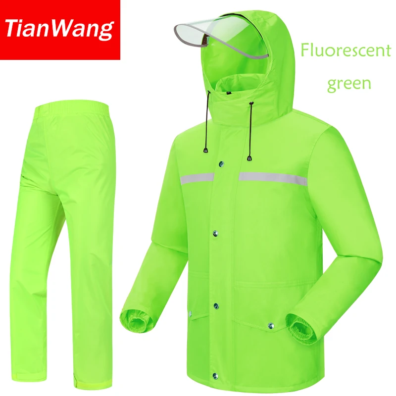 Водонепроницаемый дождевик непромокаемые женские плащ мужской костюм мотоцикл