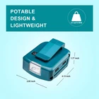 Для Makita ADP068 14,4 V18V литий-ионный Батарея адаптер Источники питания батареи Зарядное устройство с двойным Порты USB светодиодный светильник