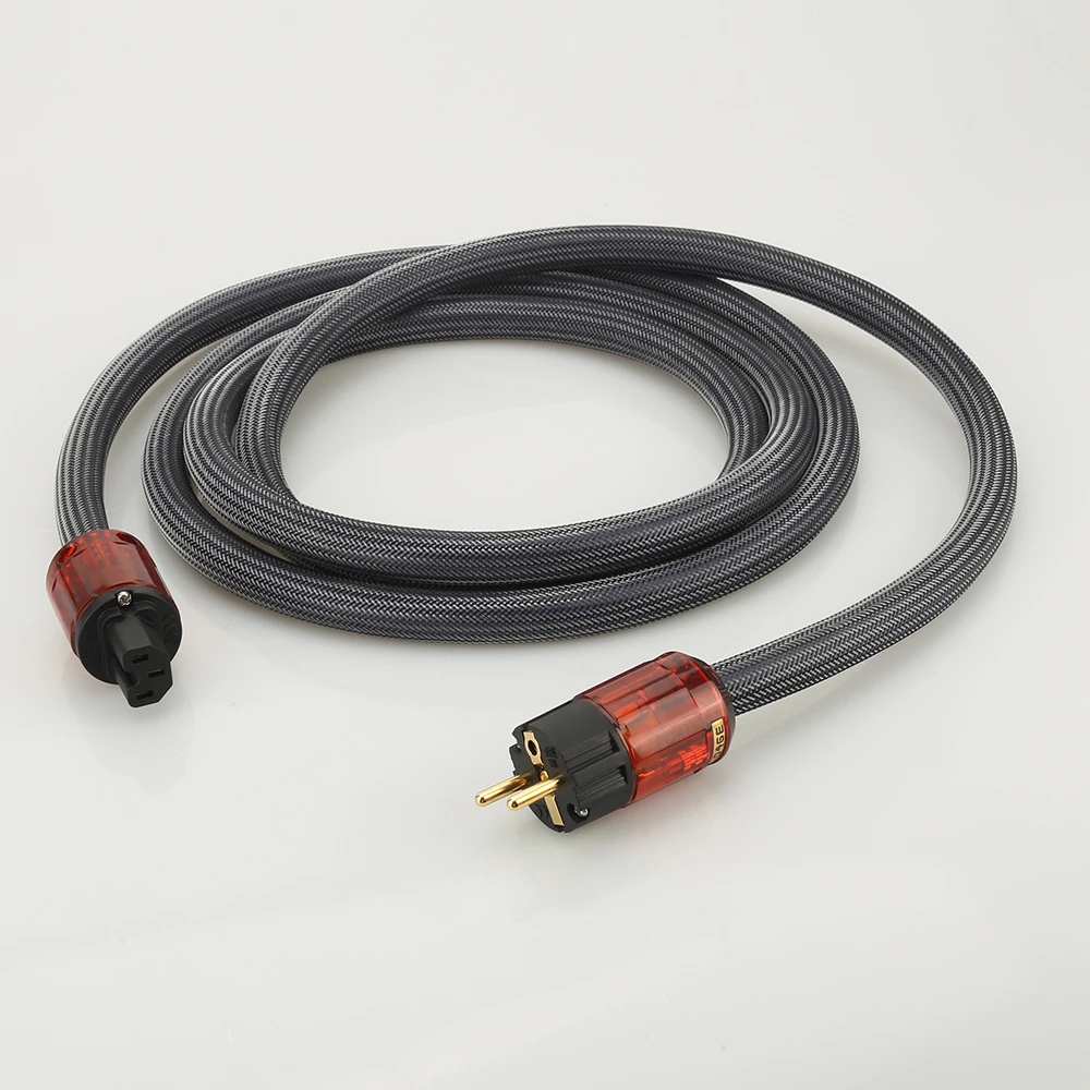 Hifi 5N OFC чистая медь твердый сердечник европейская версия кабель питания с P 04E/C 046