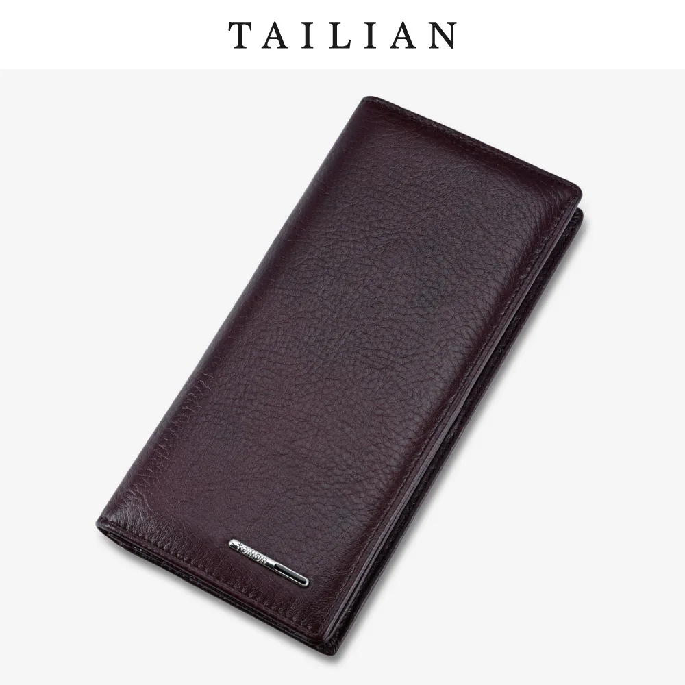 

2021 Summer New Leather Men's Wallet Daily Commute Business Suit Multi-function Multi-card Long Wallet Male Purse Bag