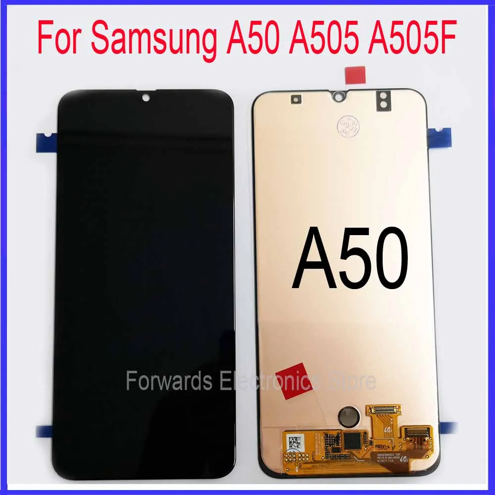 Для Samsung A50 ЖК A50S экран дисплея с сенсорным экраном рамкой SM A505FN/DS A505F/DS A505 A505G A507 A507F