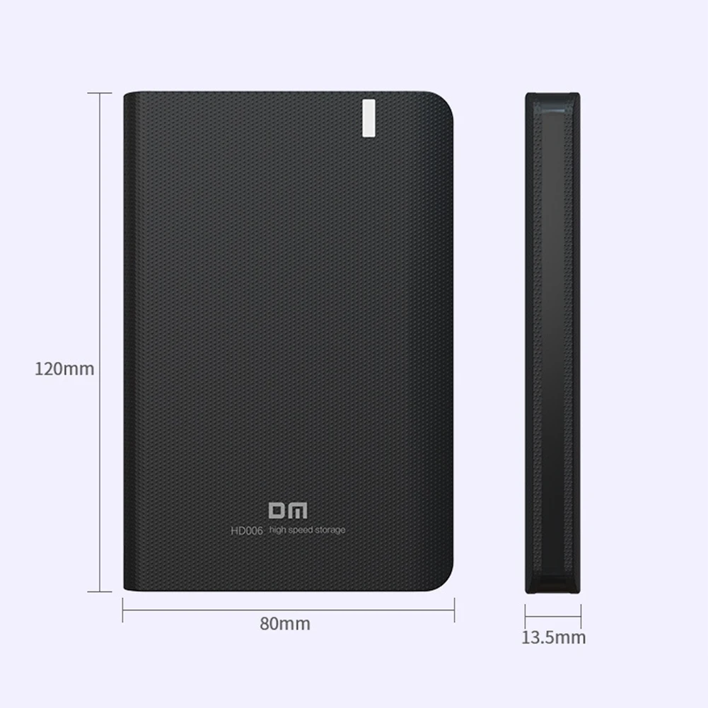 DM HD006 2.5 inch SATA External HDD Enclosure Hard Drive Case Micro B Port SSD Box for Windows7/ 8/10/Mac Os/Linux 120x80x13.5mm |