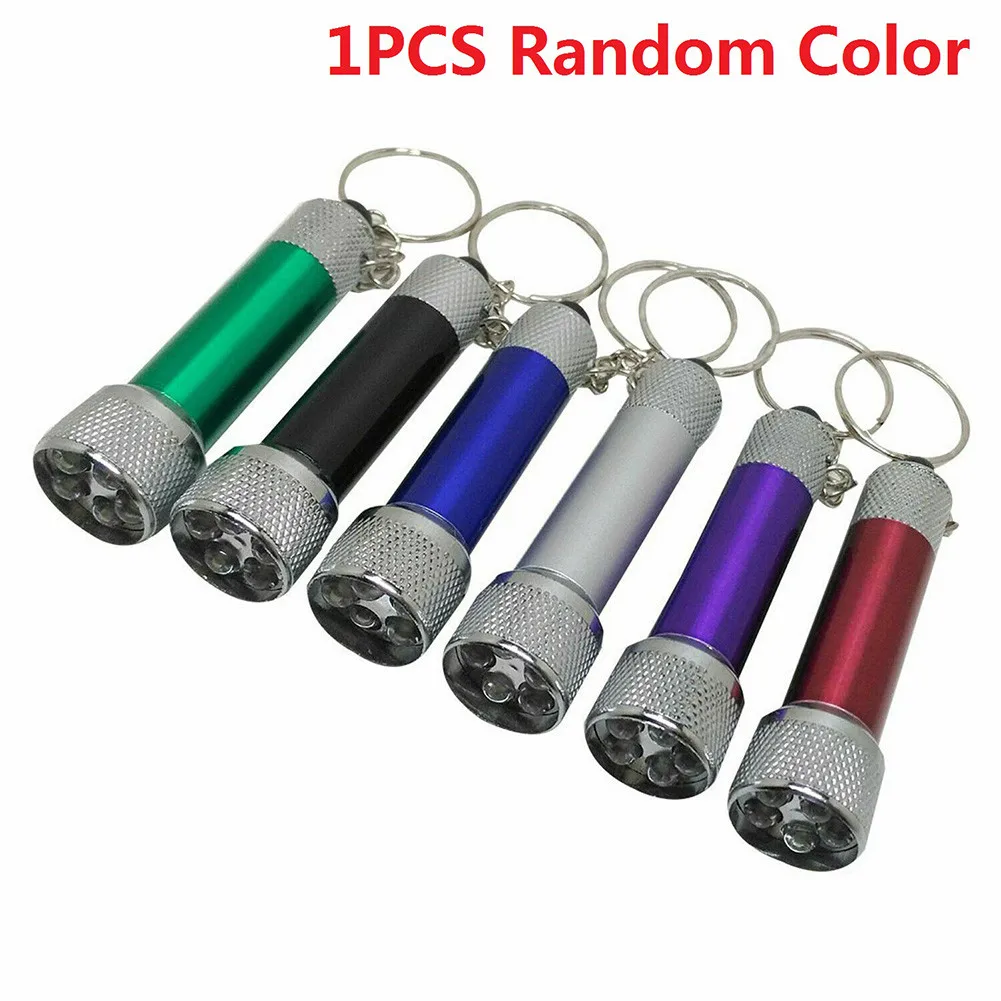 

Mini Keychain Light Emergency Night Light Camping Flashlight Portable LED Torch Aluminum Keyring 5 LED