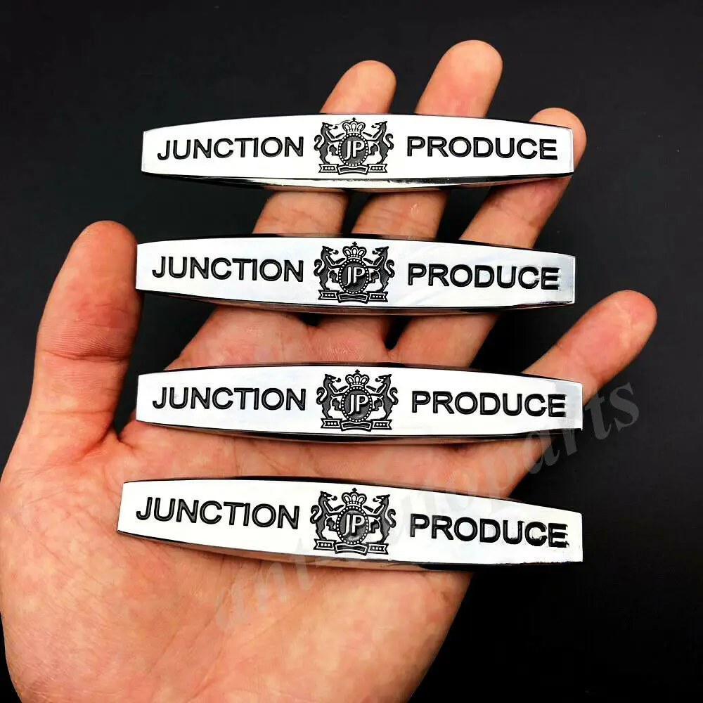 

4x Metal JUNCTION PRODUCE JP Luxury VIP Emblem Fender Badge Decals Sticker JDM