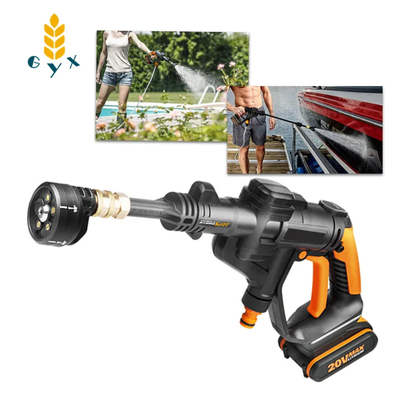 

High pressure car washing machine home wireless car washing artifact charging car washing device car washing pump