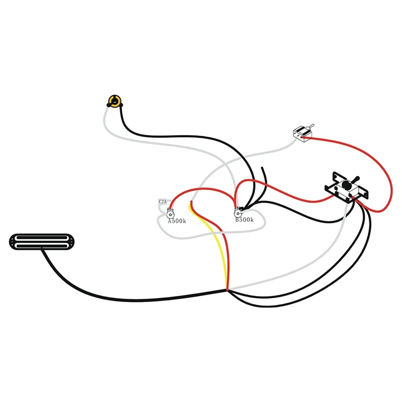 

Guitar Pickup Rails for ST Parts Mini Humbucker Stratocaster Electric Guitar Accessories