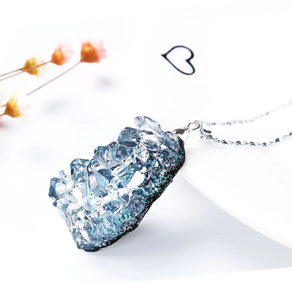 Кристальный кластер полупрозрачная силиконовая форма Хрустальная подвеска из