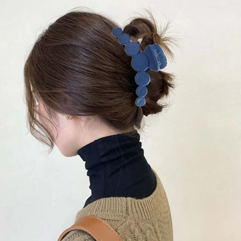 

Заколка-краб для волос женская черная, большого размера