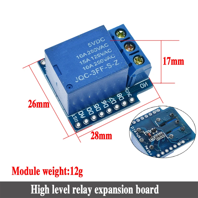 D1 Mini ESP8266 ESP-12 ESP-12F CH340G CH340 V2 USB WeMos wifi макетная плата D1 Mini NodeMCU Lua IOT плата 3,3 В с контактами - Цвет: D1 Relay