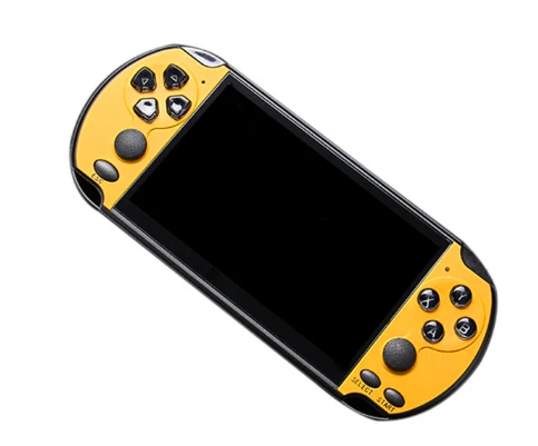 yellow X7 Plus ручной MP5 Детские фильмы перезаряжаемая игровая консоль портативная двойная рокер камера lcd HD видео 8G музыка - Цвет: yellow