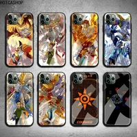 digimon adventure anime phone case tempered glass for iphone 12 pro max mini 11 pro xr xs max 8 x 7 6s 6 plus se 2020 case