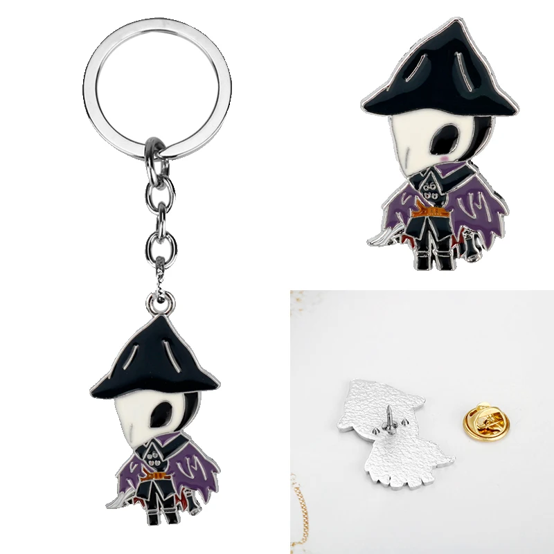 

Bloodborne Keychain New Game Figure Eileen The Crow Keyring For Men Metal Alloy Cute Car Bag Key Chain Holder Jewelry Chaveiro