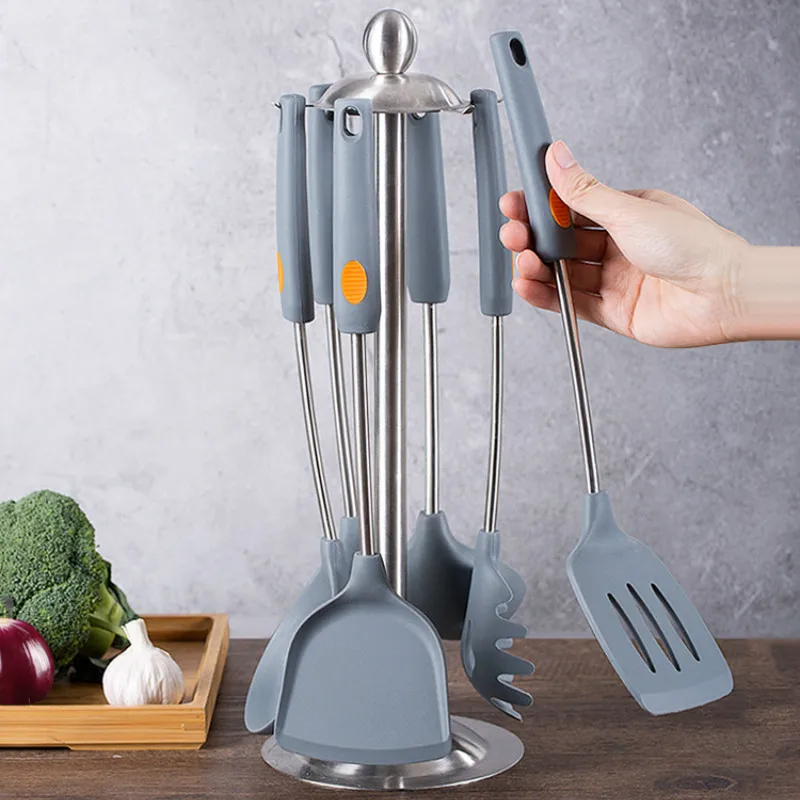 

Silicone Cookware Cooking Tool Sets Stainless Steel Accessories Cookware Dinnerware Cooking Tool Sets Cozinha Home Kitchen DB60P