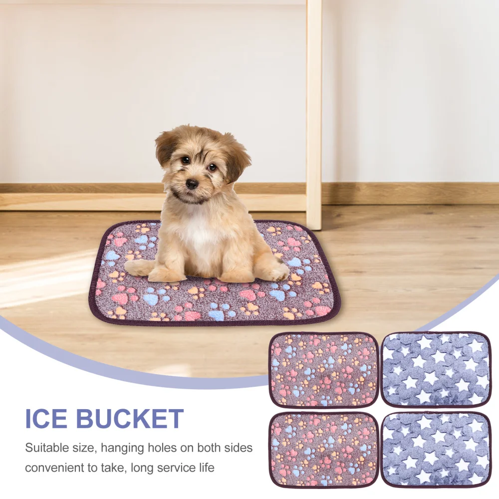 

4Pcs Summer Hamster Pads Pet Sleeping Mat Training Cushion for Home Random Color