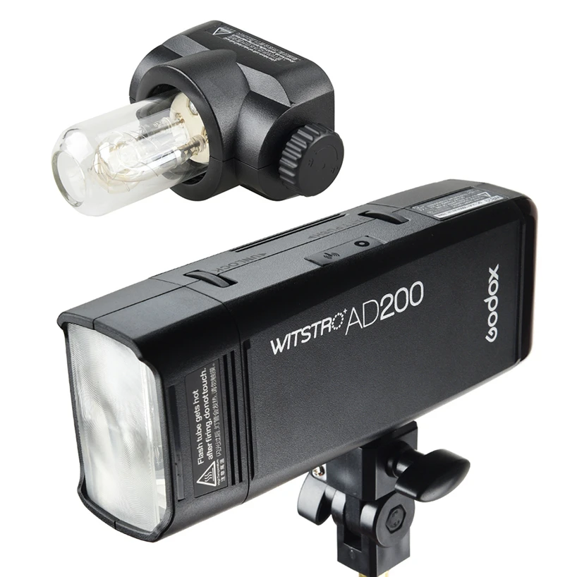 Карманный светильник-вспышка GODOX AD200 ttl 2 4G HSS 1/8000s с двойной головкой 200Ws литиевой