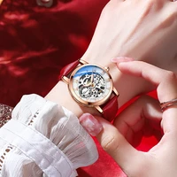 chenxi top luxury brand women automatic mechanical watch ladies dress waterproof quartz skeleton tourbillon wrist watches