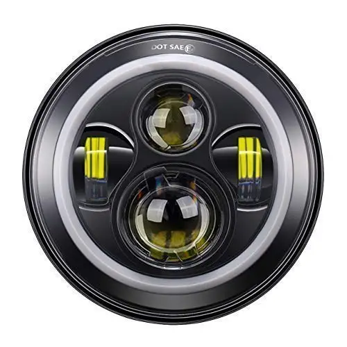 7 дюймовый круглый светодиодный головной светильник высокий низкий пучок Halo Угол