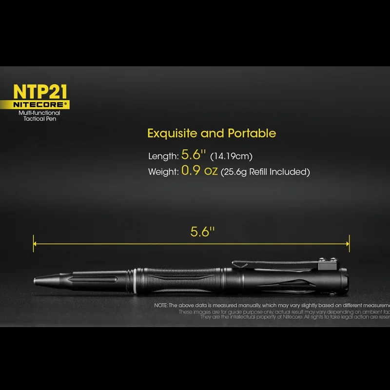Тактическая Ручка NITECORE NTP21 EDC многофункциональная Защитная ручка корпус из