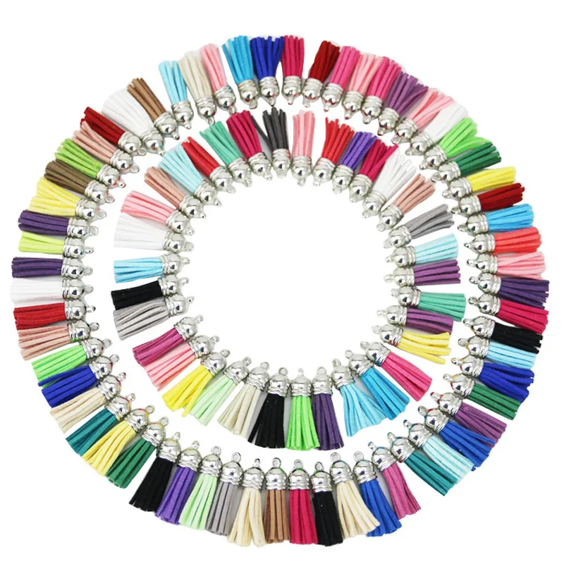 (100 шт./упак.) кисточка винтажная кожаная бахрома для Мурлыка макраме DIY ювелирные