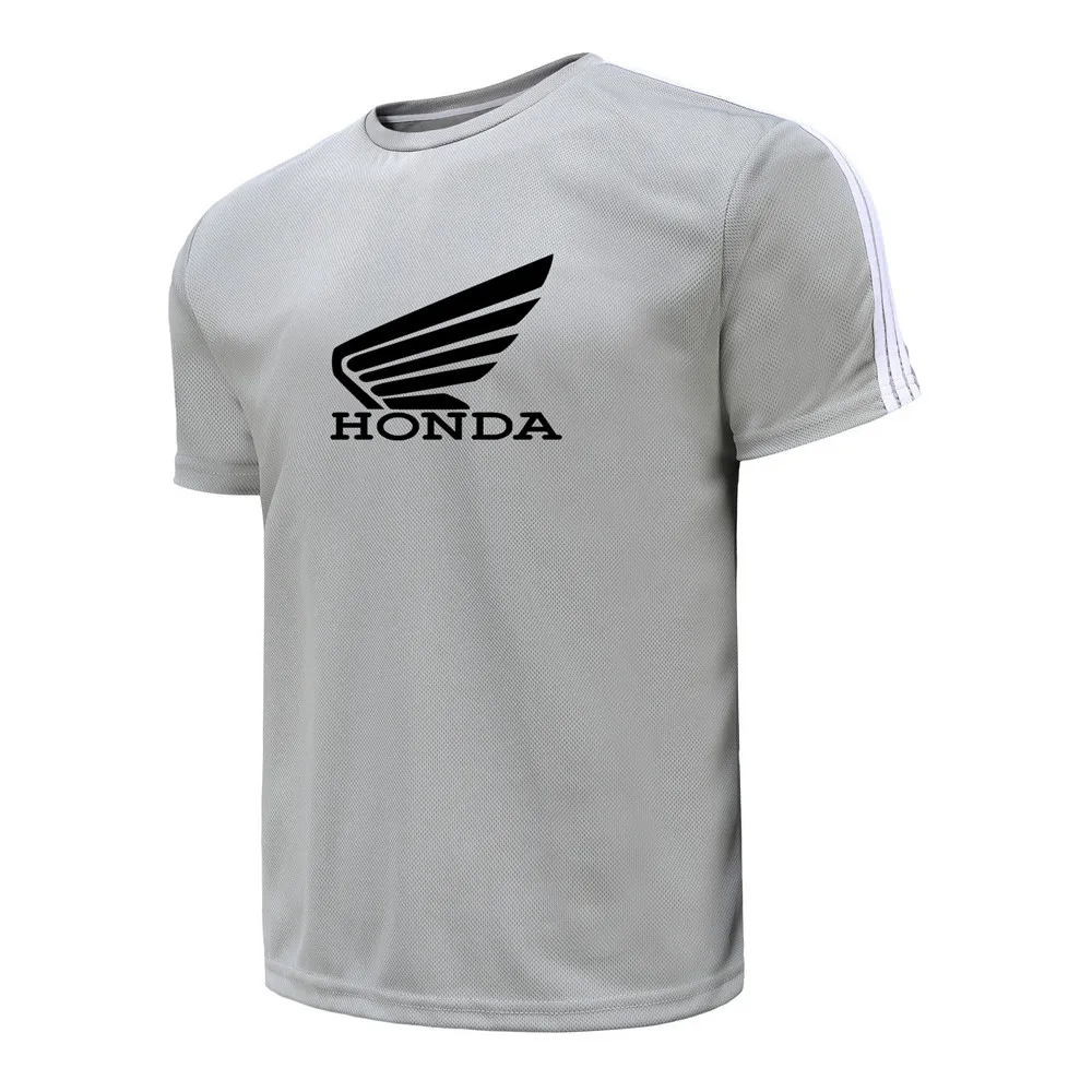 

HONDA Men's Summer Letter Printing T-shirt Round Neck Short Sleeve T-shirt Men's Casual T-shirt E4