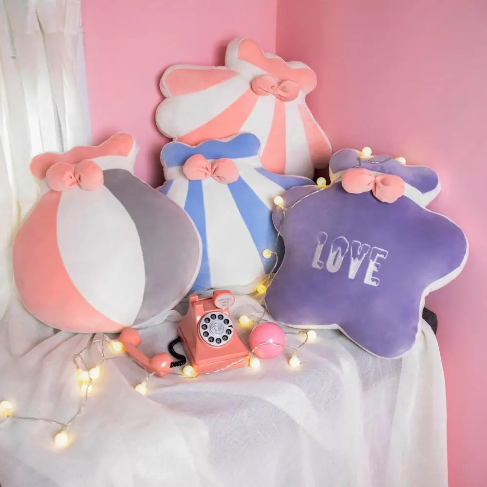 Новинка милая 1 шт. 40 см очень мягкая красочная плюшевая детская спальная подушка