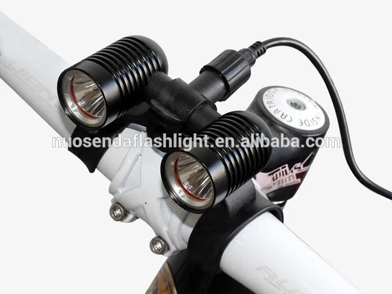 

Rotate LED bike lamp cycling lighting 2xCree XML T6 800LM 5-mode LED bicycle light include battery pack and charger