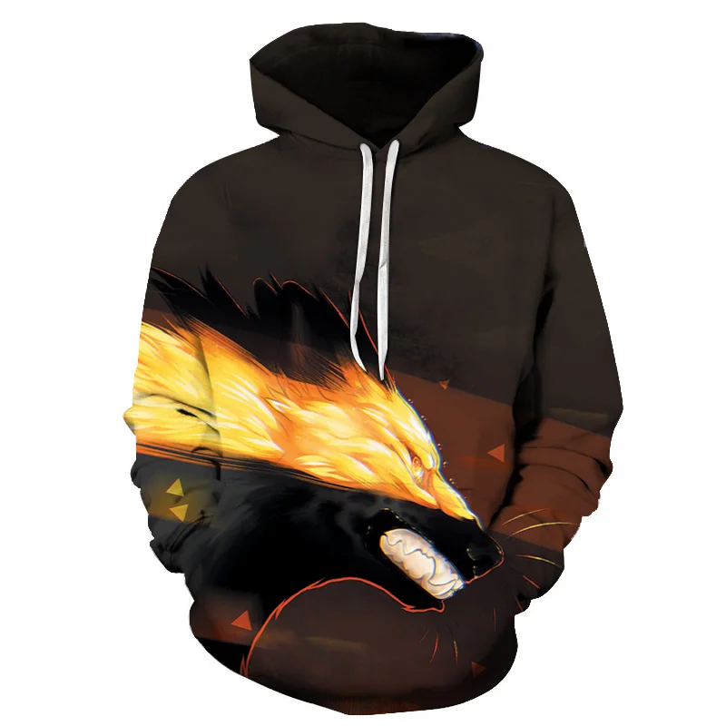 

2021 3D Animation Hoodie Autumn Men's Fashion Long Sleeve Pullover Sweat Casual All-match Hoodie street Hip Hop Kids The New