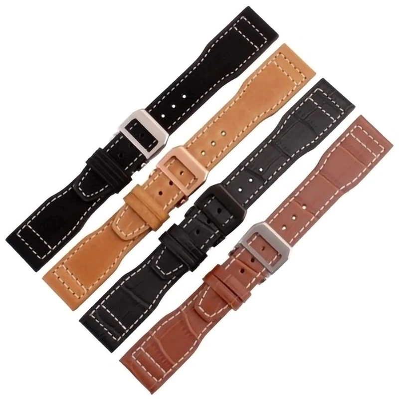 

Watch Bracelet for IWC Portuguese Chronograph Pilot Series Watch Accessories Band Chain 22mm Men Watch Band Leather Watch Strap