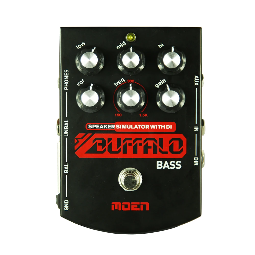 Moen BS-BA BUFFALO с педалью эффектов EQ BASS симулятор громкоговорителя True Bypass наушниками DI