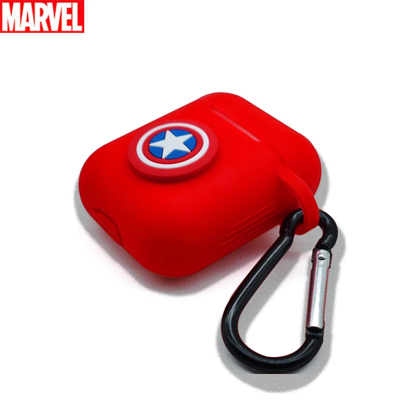 

Marvel Iron Man Spiderman Captain Silicone Cases for Airpods 1/2 Pro Protective Bluetooth Wireless Earphone Charging Cover