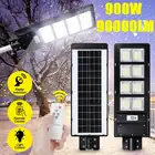 Поликристаллический настенный светильник на солнечной батарее с инфракрасным датчиком движения, светодиодный уличный светильник 300 Вт 600 Вт 900 Вт, уличный светильник, садовая лампа с дистанционным управлением