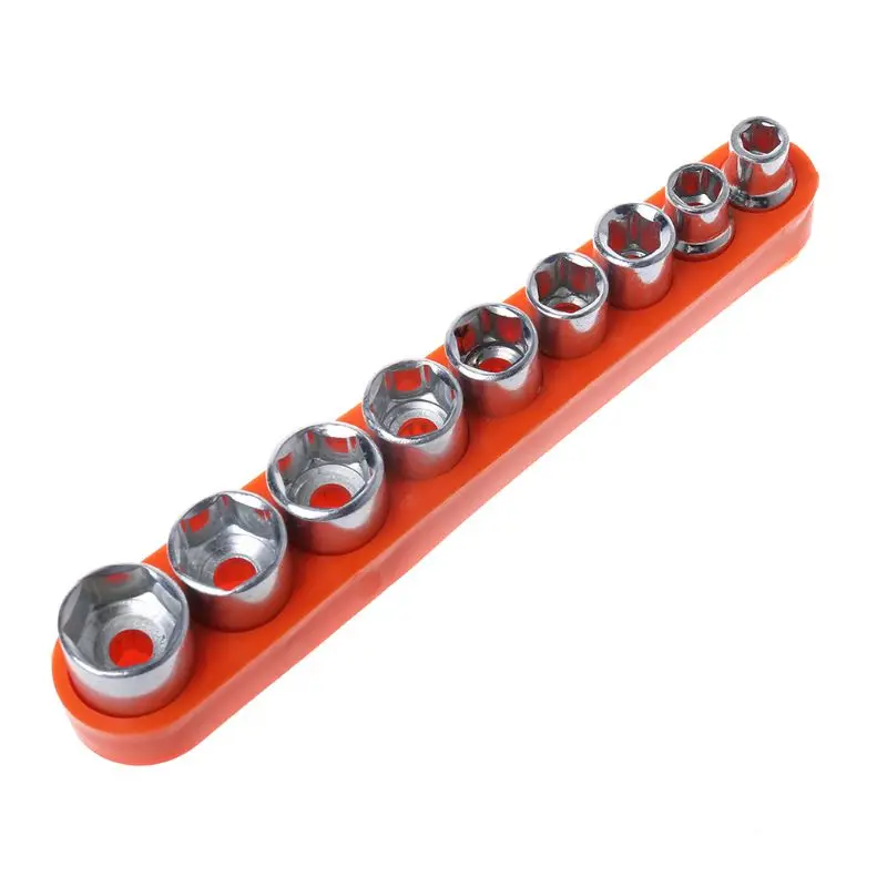 

M4YC 9Pcs/Set Wrench Hexagon Head DIY Fix Repair Hand Tool 5-13mm Socket Adapter Set Home Auto Car Bicycle