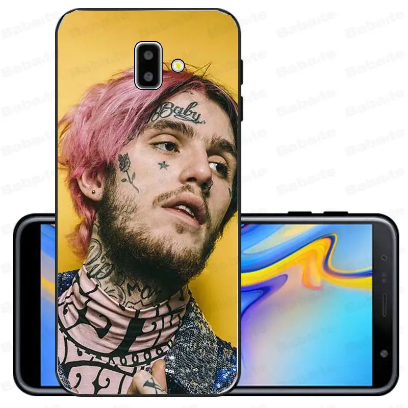 Lil Peep Bo черный ТПУ Мягкий силиконовый чехол для телефона samsung Galaxy j6 plus A6 A8 A9 A10 A30 A50