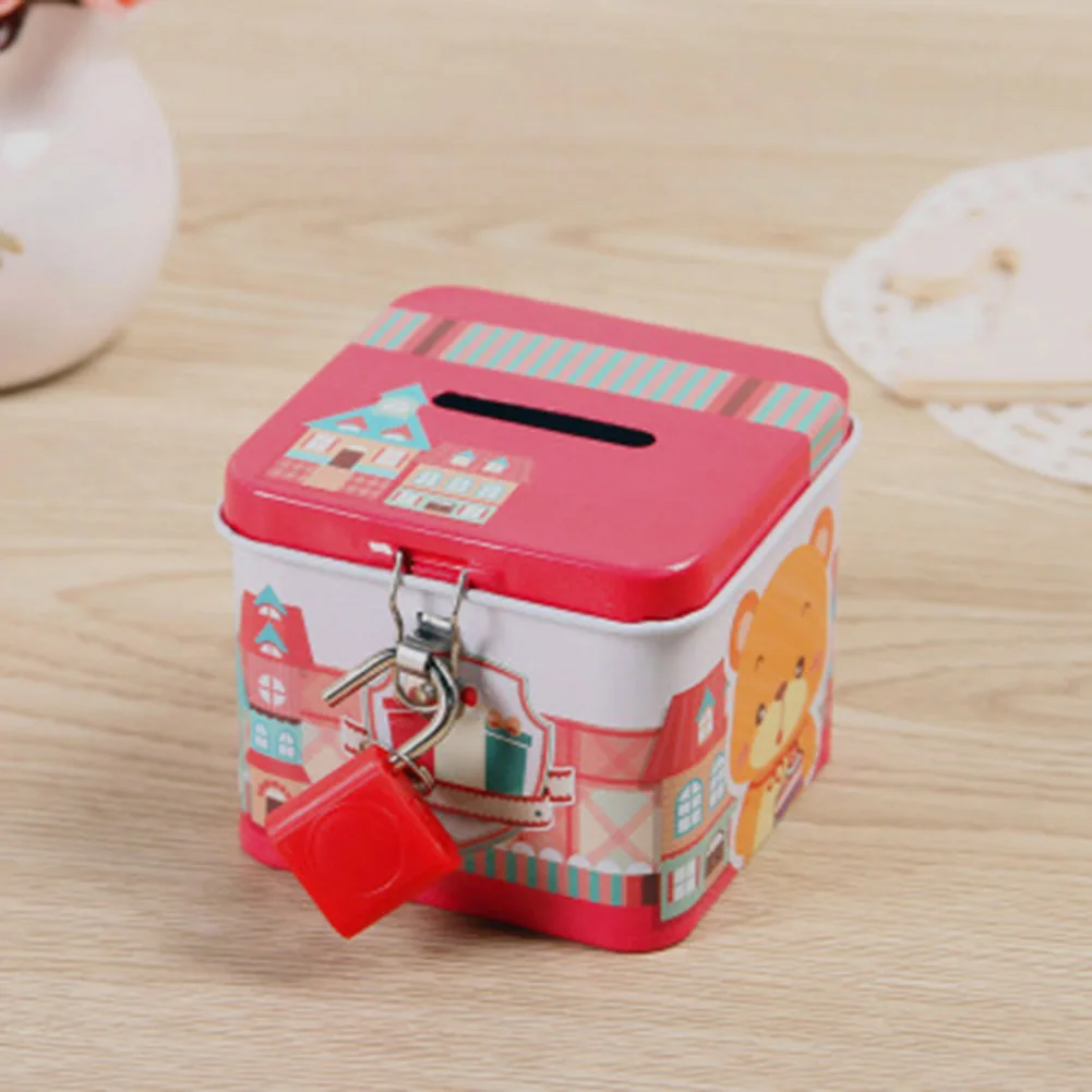 Милая коробка для денег копилка с мультяшным принтом подарки детей случайный