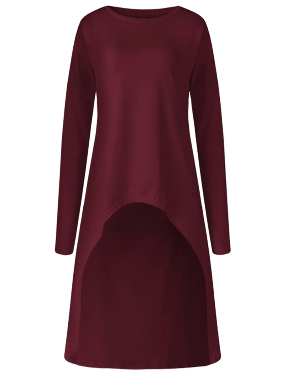 Женские модные однотонные Блузы с длинным рукавом женские повседневные