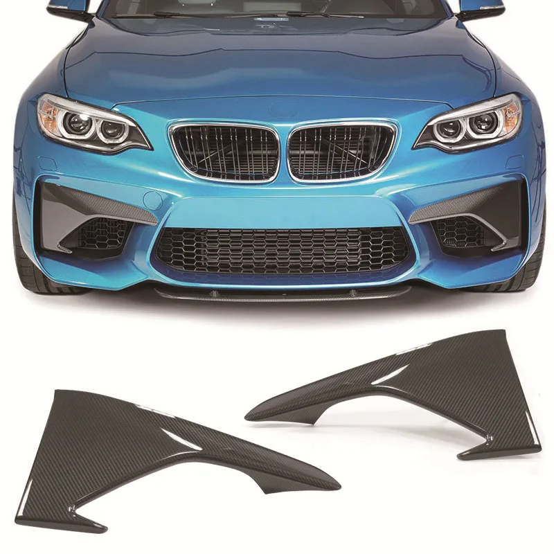 A Style Carbon fiber Front Splitter 1pair Fit For BMW F87 M2