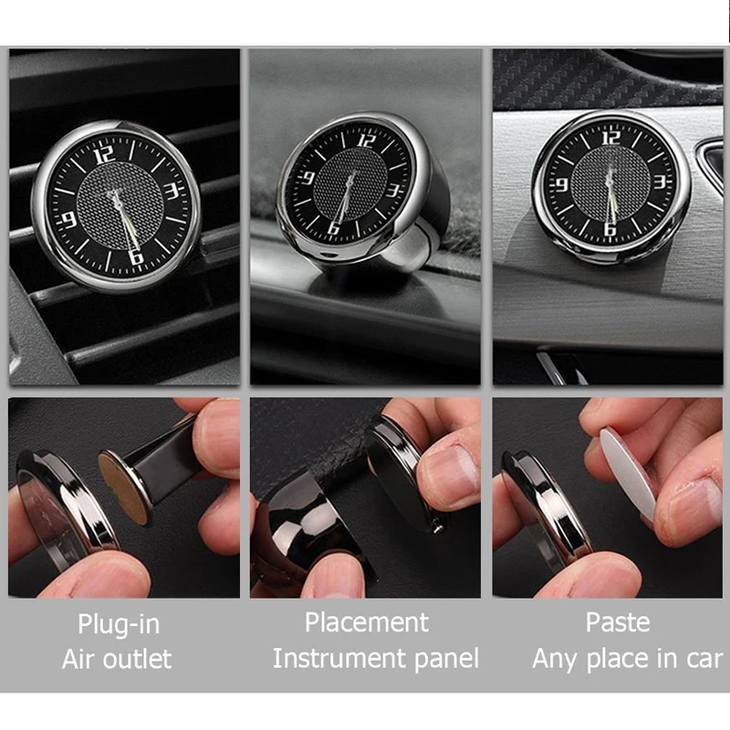 Для Volvo автомобильные часы Ремонт интерьер светящийся электронный кварц для