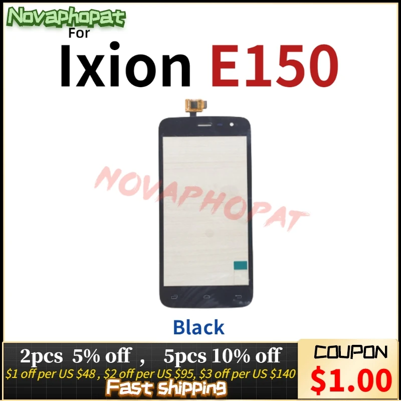

Novaphopat 5' Black Sensor Screen For DEXP Ixion E150 Soul Touch Screen Digitizer Sensor Screen Replacement +tracking