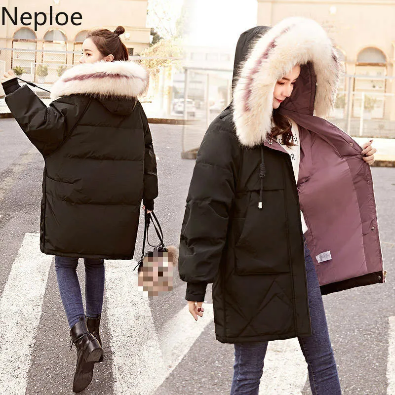 Neploe 2020 осень зима новинка свободное элегантное толстое хлопковое пальто для
