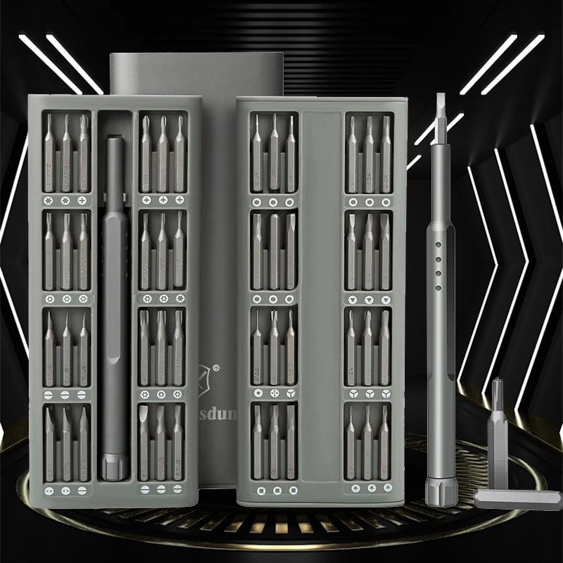 

48 In 1 Screwdriver Set Screw Driver Bit Set Multi-function Precision Mobile Phone Repair Device Hand Tools Torx Hex Microtech