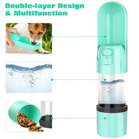 2021 portable pet dog water bottle 300ml drinking bowl for small medium large dogs feeding water dispenser dogs outdoor bottles