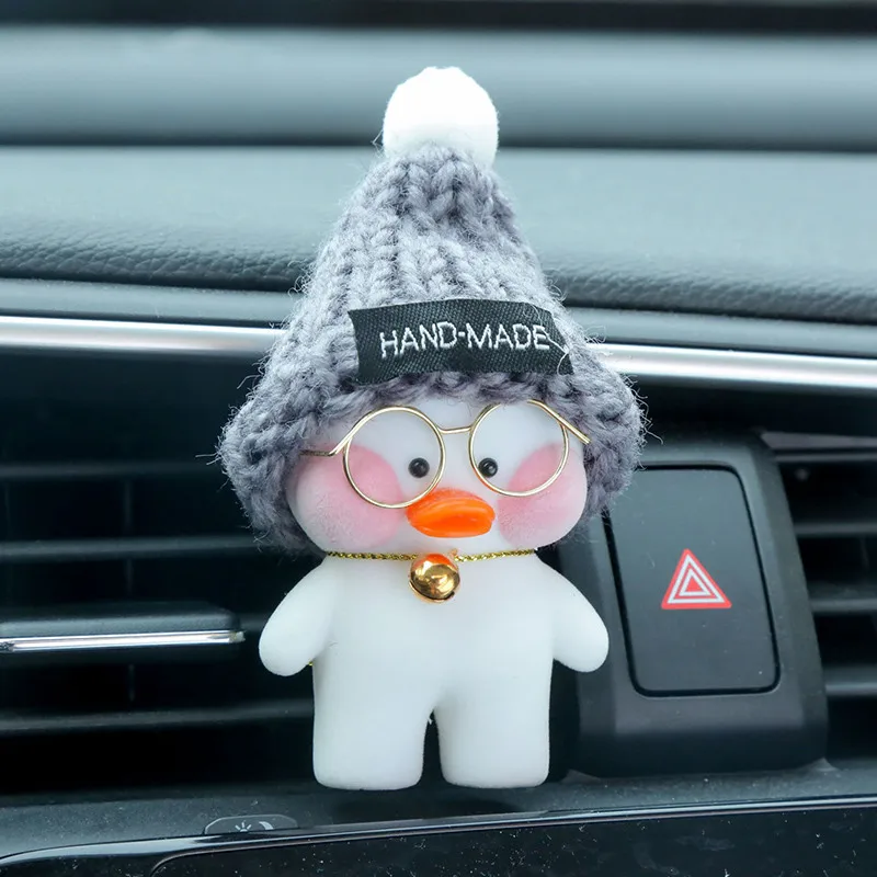 8 см Kawaii LaLafanfan кафе утка игрушка мультфильм милый утка автомобиль Декор животных Куклы Игрушки для девочек подарок на день рождения для детей - Цвет: 15