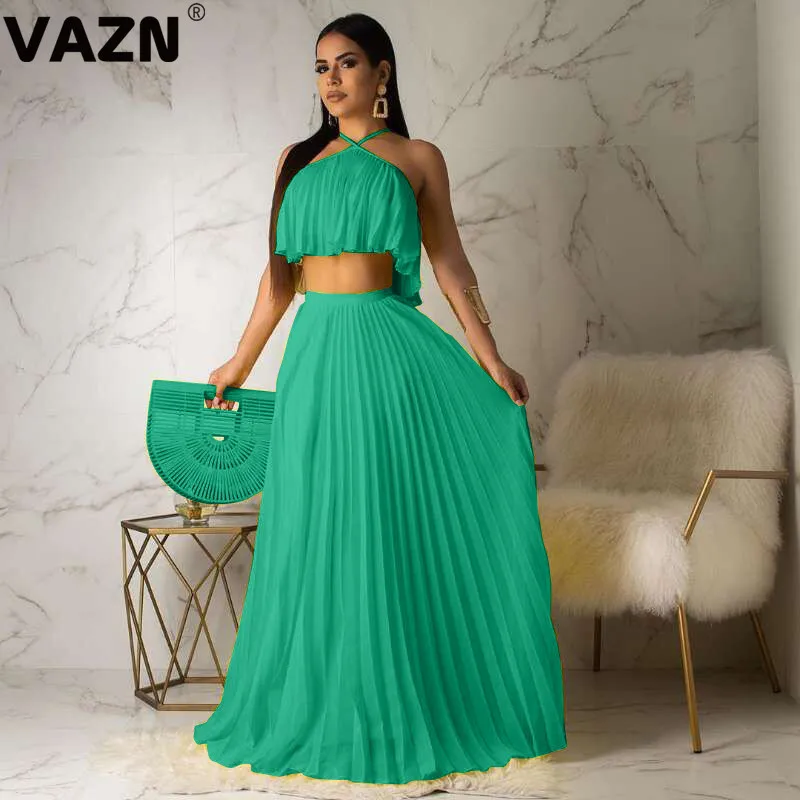 Элегантный товар 2019 летний сексуальный женский комплект из 2 цветов с длинным