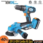 Беспроводная ударная дрель NEWONE, 20 в, литий-ионный аккумулятор, 6 скоростей, угловая шлифовальная машина M14