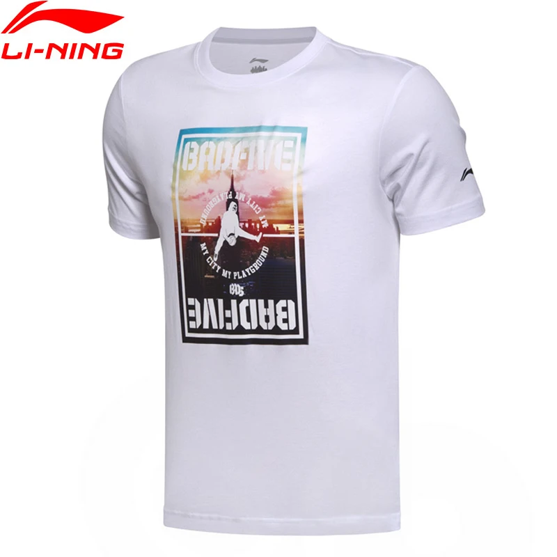 (Распродажа) Li Ning мужские баскетбольные майки BAD FIVE с коротким рукавом 62% хлопок 38%