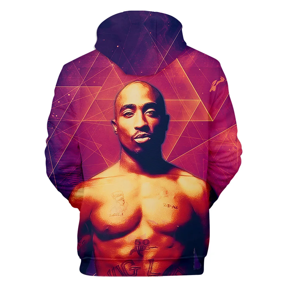3D принт хип хоп мужчины рэп 2PAC толстовки уличная Толстовка толстовки для женщин мужчин с длинным рукавом кофта с капюшоном пальто