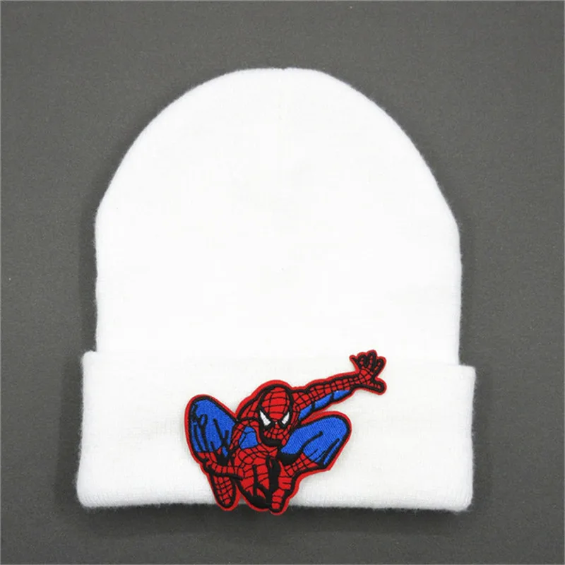 Сгущенная вязаная шапка с вышивкой для торта зимняя теплая Skullies бини детей