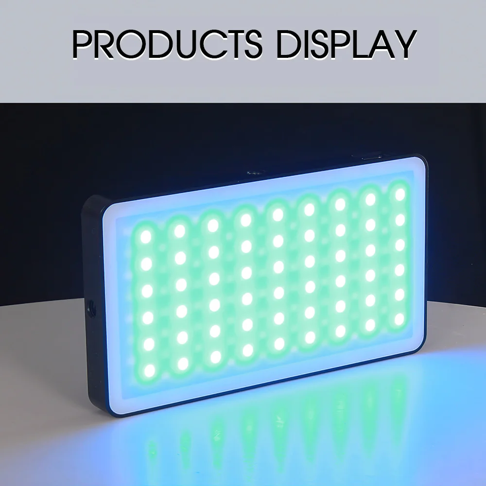 SAMITAN Портативный видео свет RGB фотография с регулируемой яркостью 2500K-8500K