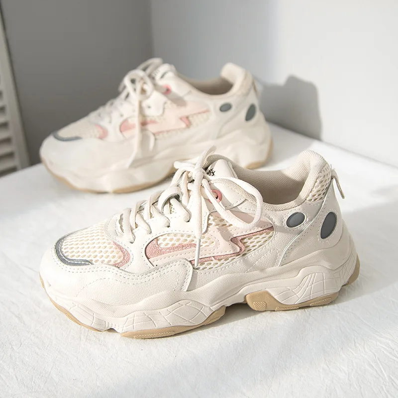 Platform Sneakers Running Vulcanize Shoes Women Breathable Casual Shoes for Woman Chunky Sneakers Fashion Sport Femme Comfort